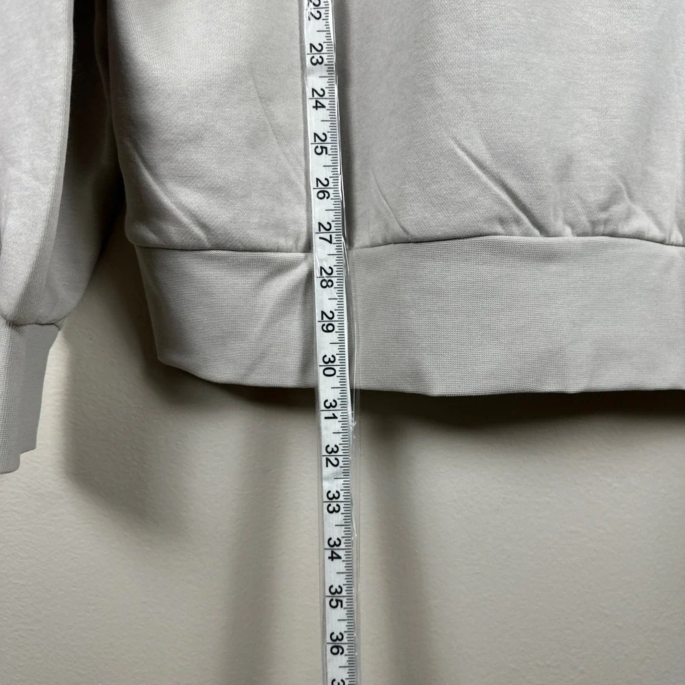 Adidas Men's XL Hoodie Wonder Alumina Beige Big Logo Fleece Blokecore y2k NEW